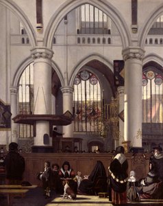 Das Innere der Oude Kerk, Amsterdam, ca. 1660